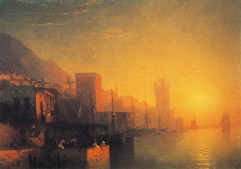 Ivan Aivazovsky The Island of Rhodes China oil painting art
